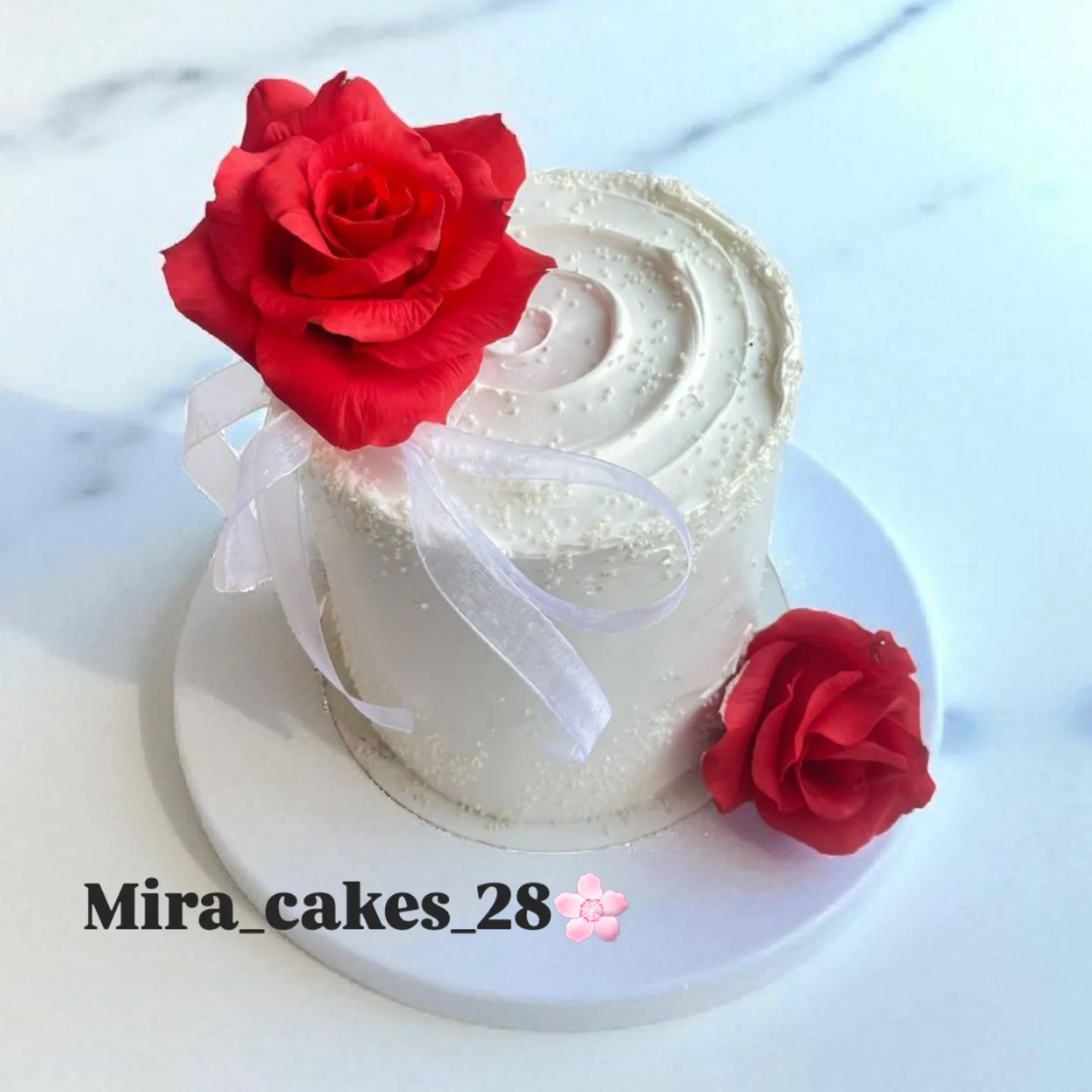 Classic White Wedding Cake